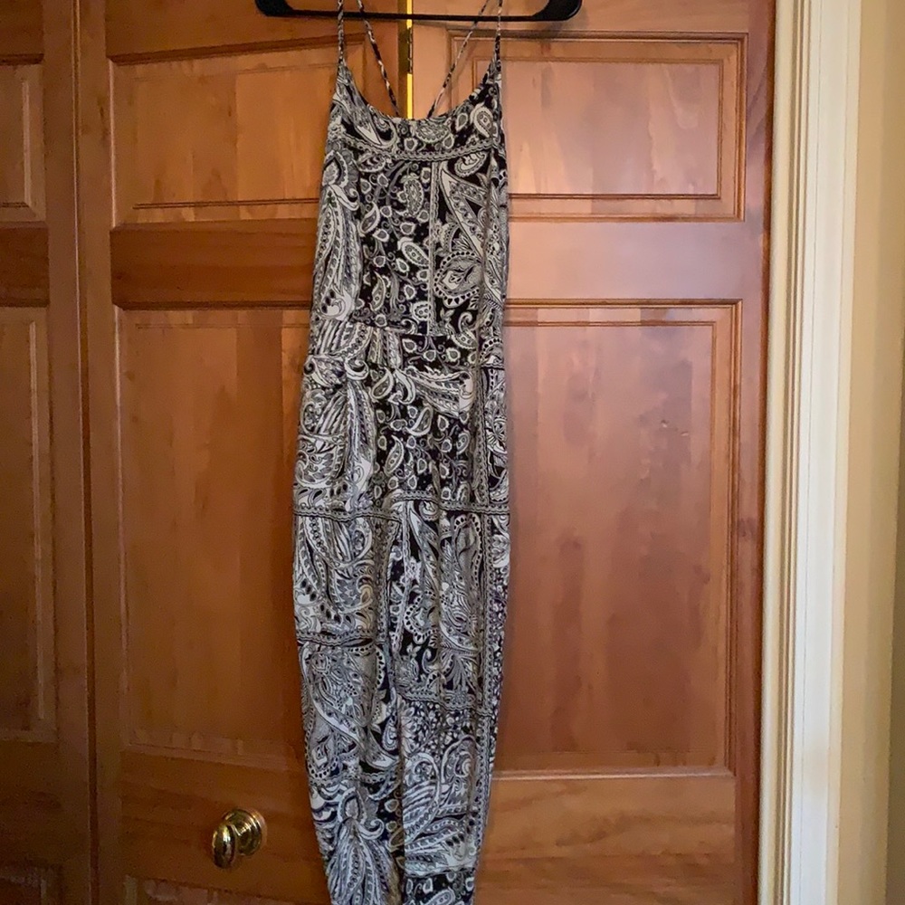 Paisley Black & White Jumpsuit